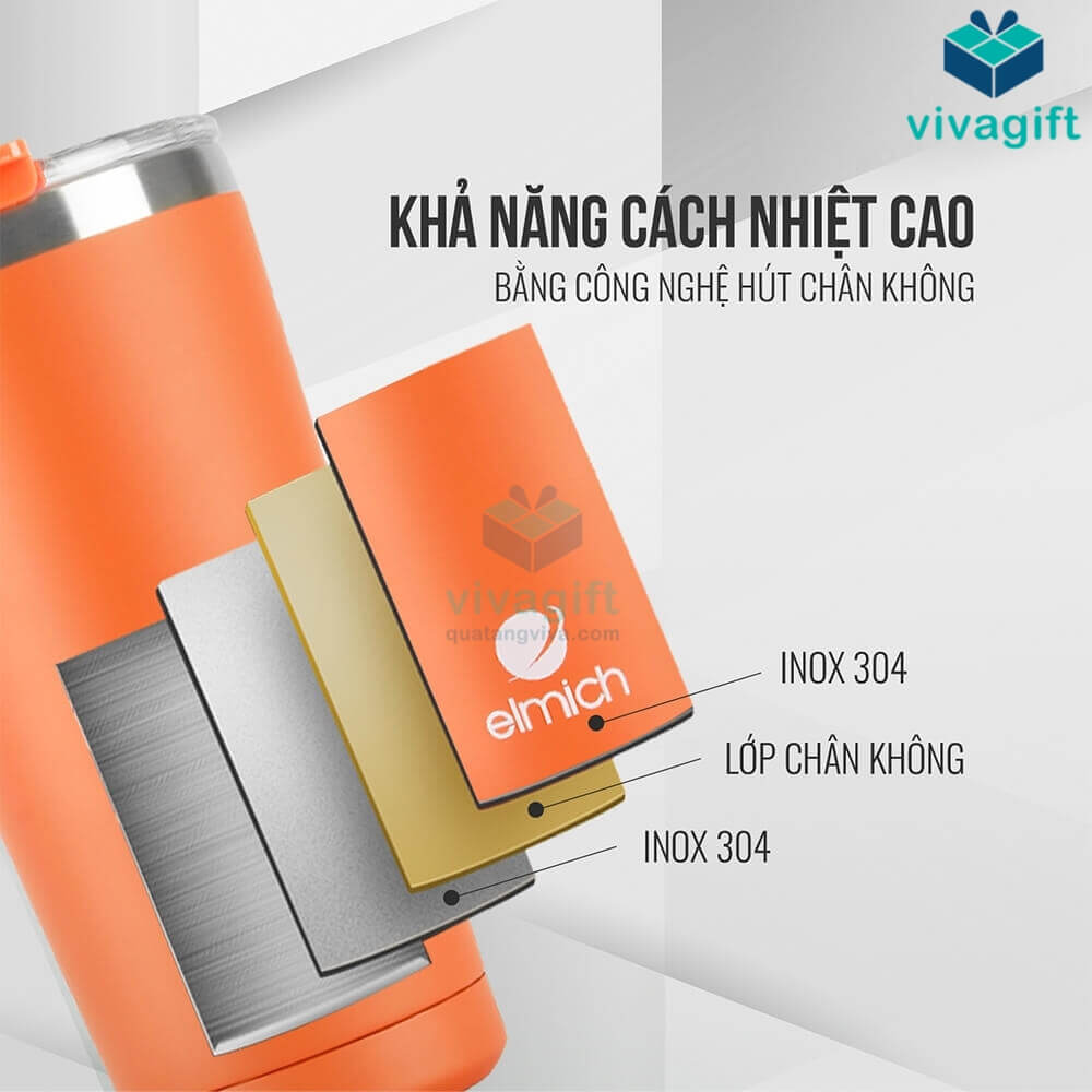 Cốc Giữ Nhiệt Elmich Inox 304 580ml EL3666 10 coc giu nhiet elmich 580ml el3666 05