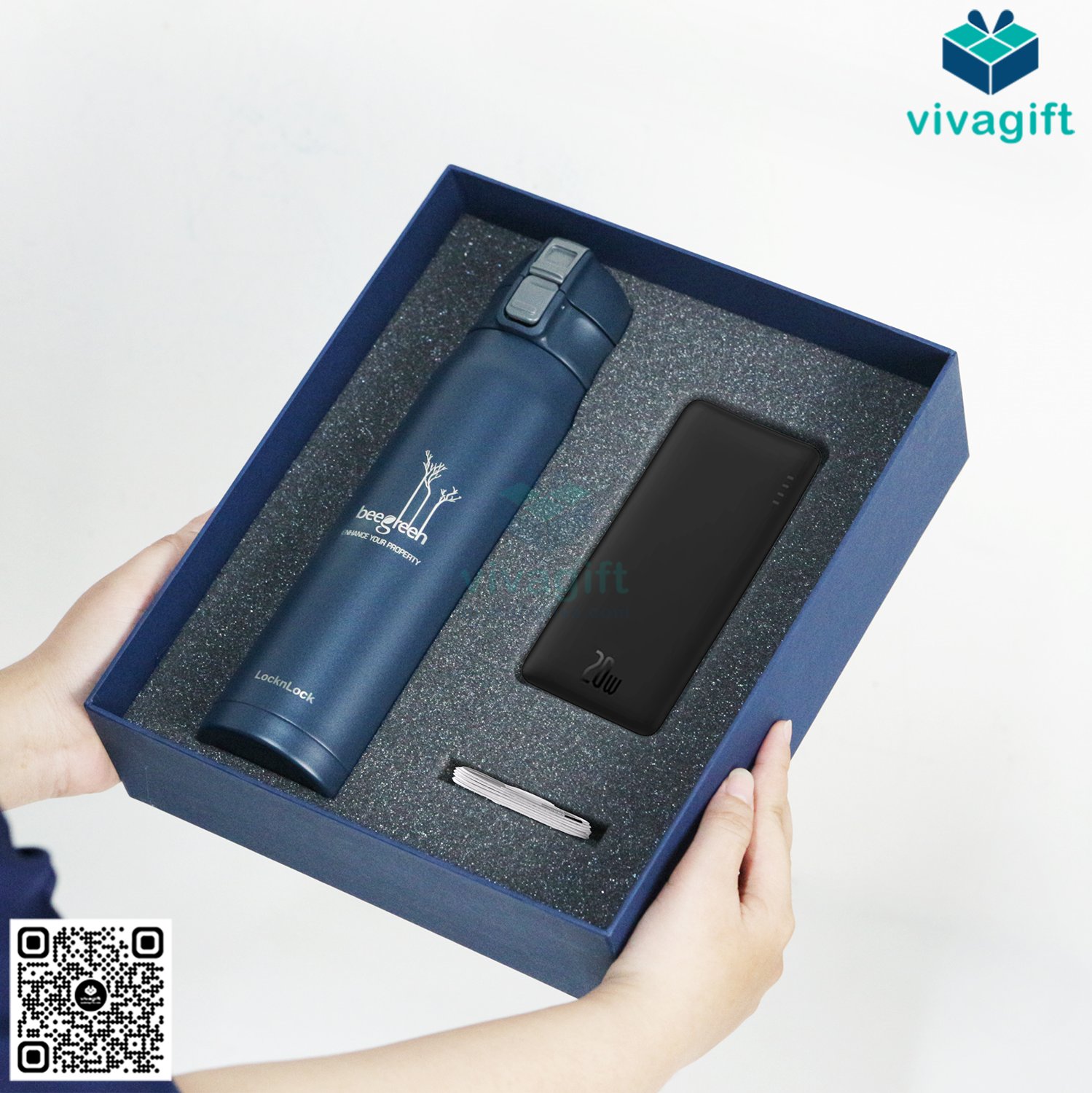 Set Quà Tặng Bình Giữ Nhiệt + Sạc Dự Phòng GS137 24 set qua tang binh giu nhiet sac du phong gs137 05