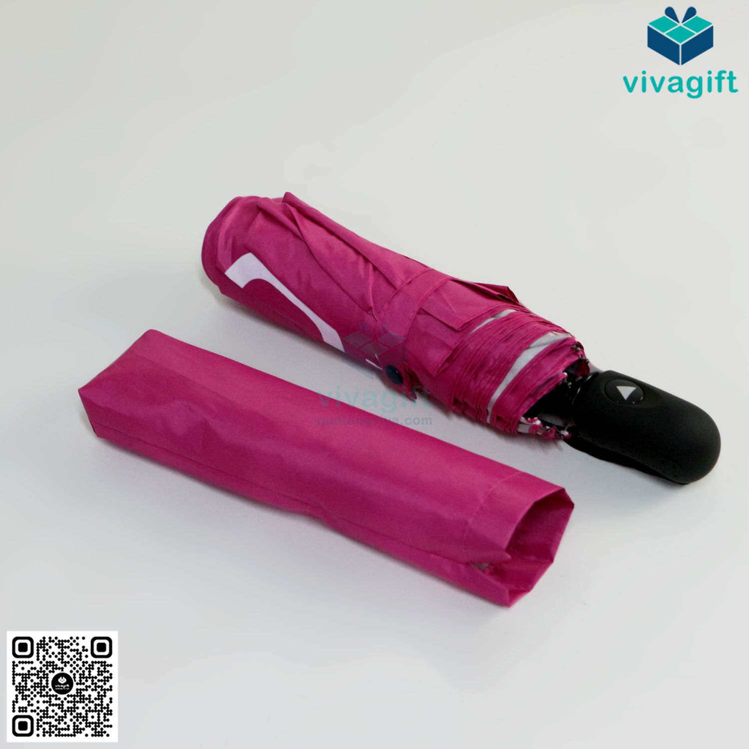 Ô Dù Cầm Tay Gấp 3 Tự Động 1 Chiều R=55cm 8 Kèo D011 36 o du cam tay gap 3 tu dong 1 chieu in logo qua tang d011