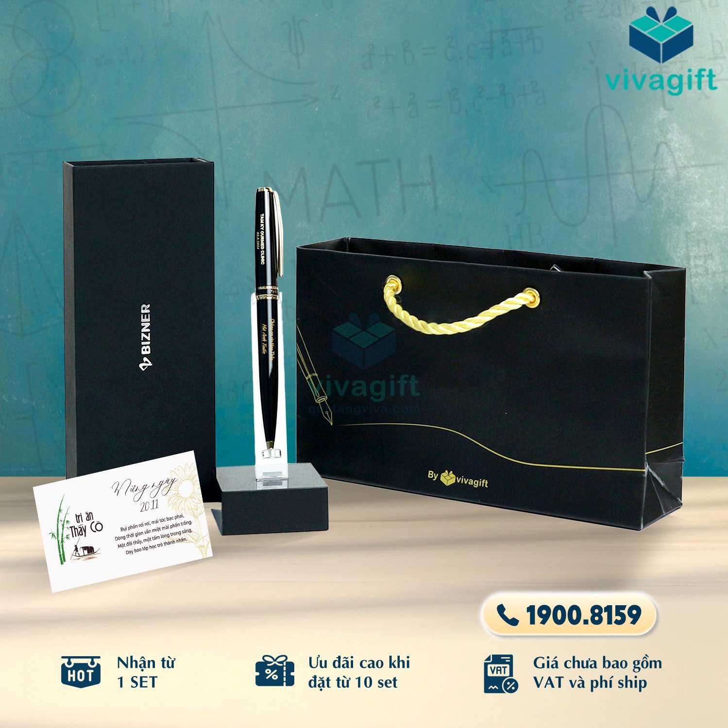 Set Quà Tặng 20/11 Bút Bizner BIZ-04 Cao Cấp Kèm Hộp Đựng 4 Set Quà Tặng 20/11 Bút Bizner BIZ-04 Cao Cấp Kèm Hộp Đựng - Quatangviva.com
