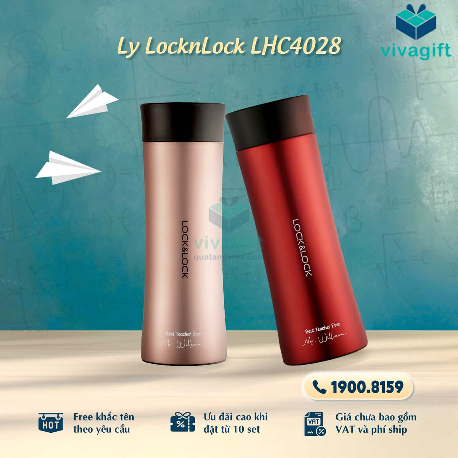 Set Quà Tặng 20/11 Bình Giữ Nhiệt, Bút Ký, Hộp Đựng SQT219 6 Set Quà Tặng 20/11 Bình Giữ Nhiệt, Bút Ký, Hộp Đựng SQT219 - Quatangviva.com