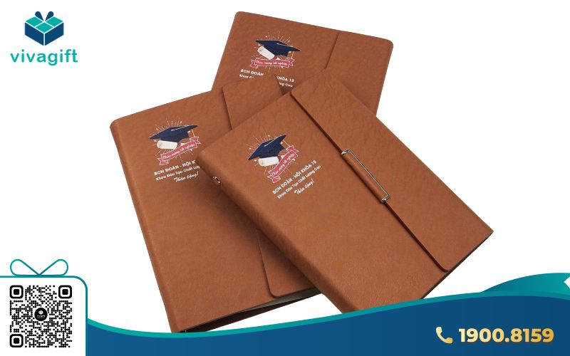 Sổ tay bìa da in câu chúc làm quà tặng ý nghĩa cho thầy cô