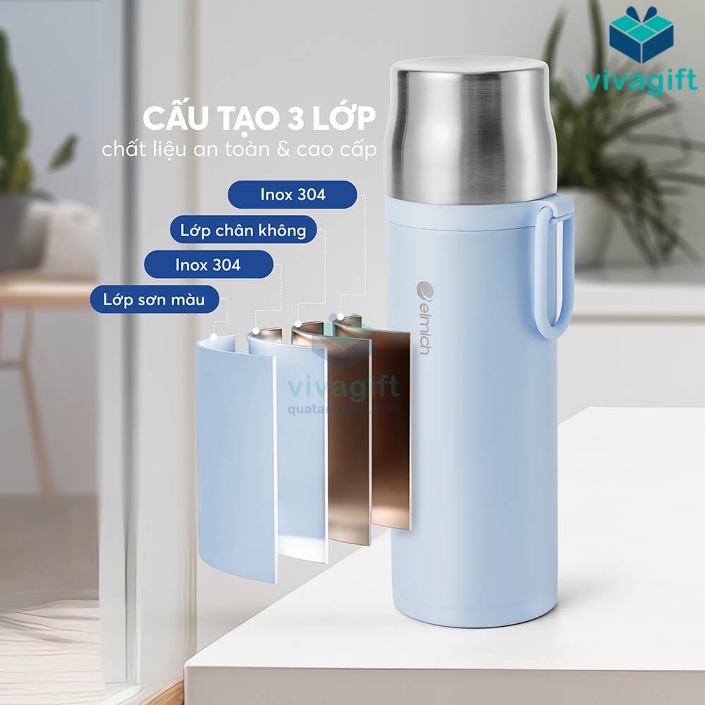 Bình Giữ Nhiệt inox 304 Elmich Dung Tích 480ML EL8328 20 binh giu nhiet inox 304 elmich dung tich 480ml el8328 14