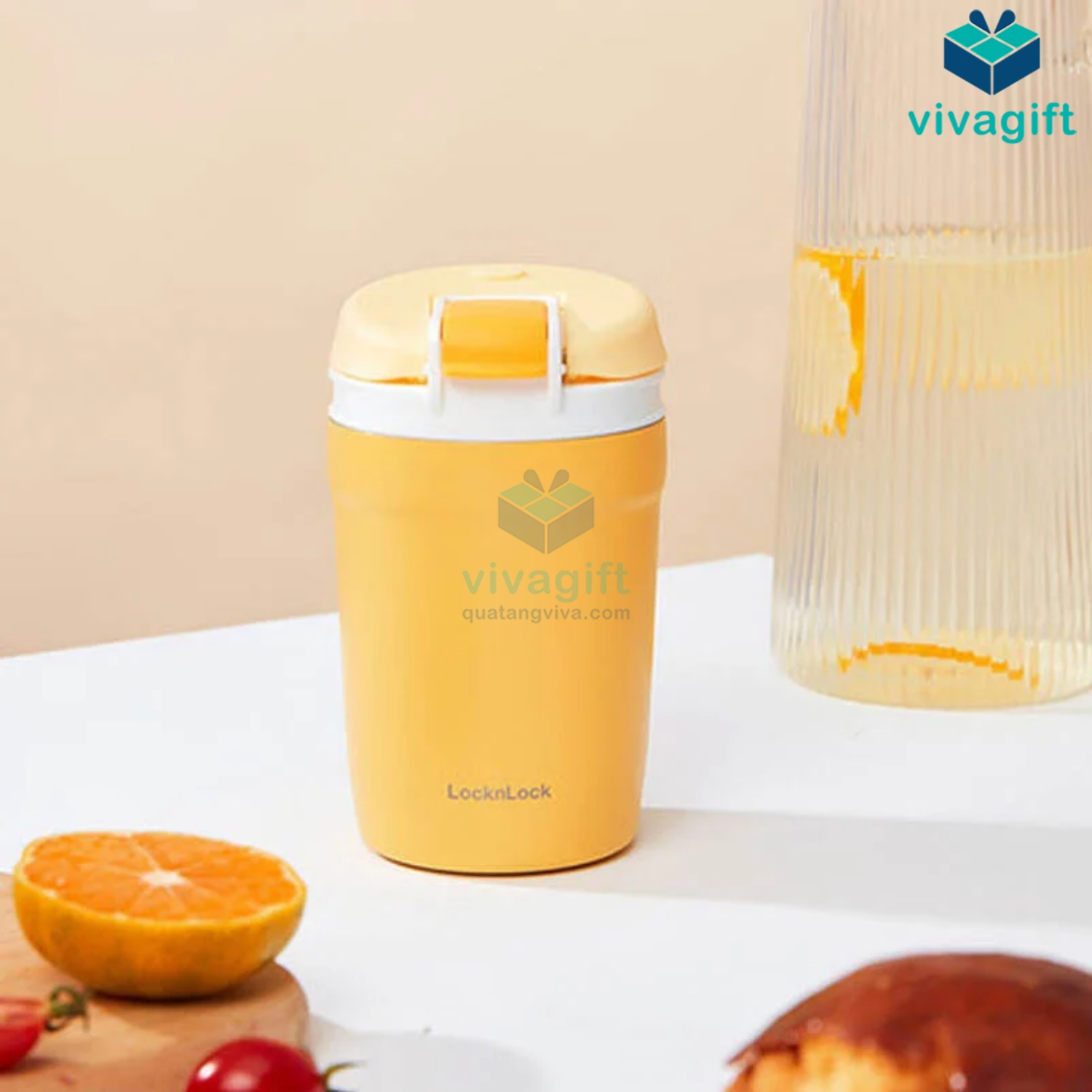 Bình giữ nhiệt LocknLock Dual One Touch Tumbler 320ml LHC3276 7 Bình giữ nhiệt LocknLock Dual One Touch Tumbler 320ml LHC3276 - Quatangviva.com