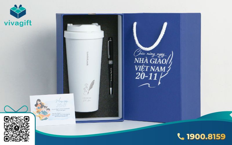 Set quà tặng khắc tên từ công ty quà tặng Viva