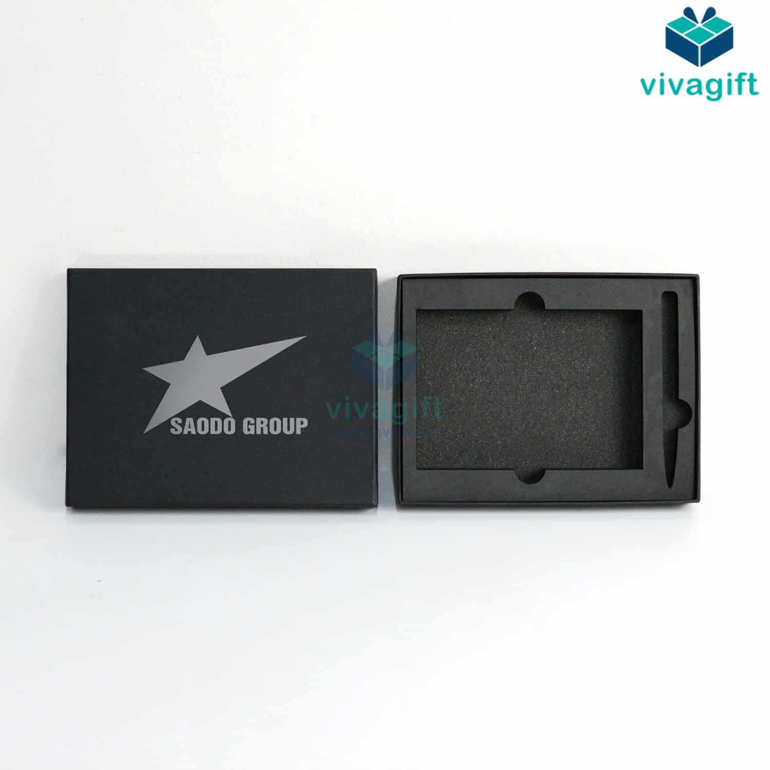 Set quà tặng kỷ niệm chương mica, bút V035 GS195 10 Set hộp đựng kỷ niệm chương mica, bút V035 GS195 - Quatangviva.com