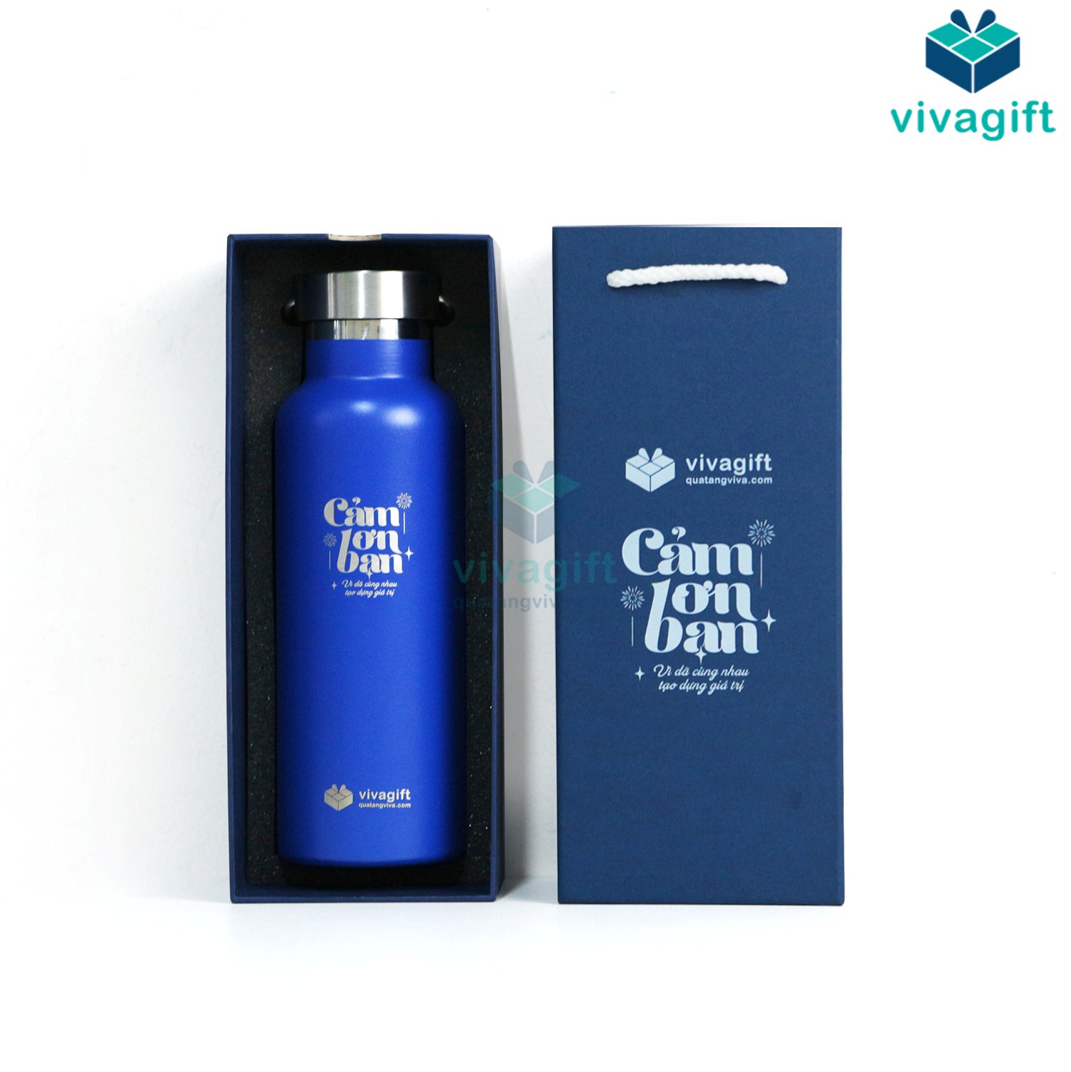 Set quà tặng bình giữ nhiệt Q128, hộp đựng cao cấp GS203 11 Set quà tặng bình giữ nhiệt Q128, hộp đựng cao cấp GS203 - Quatangviva.com