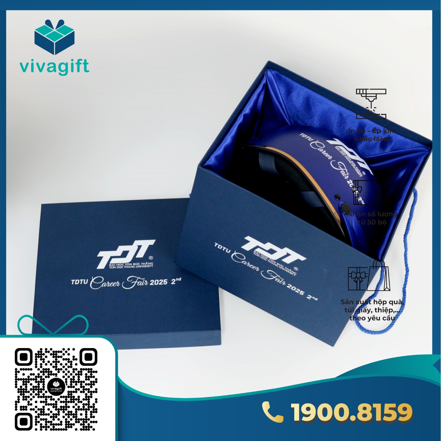 Set quà tặng hộp đựng mũ bảo hiểm cao cấp GS206 4 Set quà tặng hộp đựng mũ bảo hiểm cao cấp GS206 - Quatangviva.com