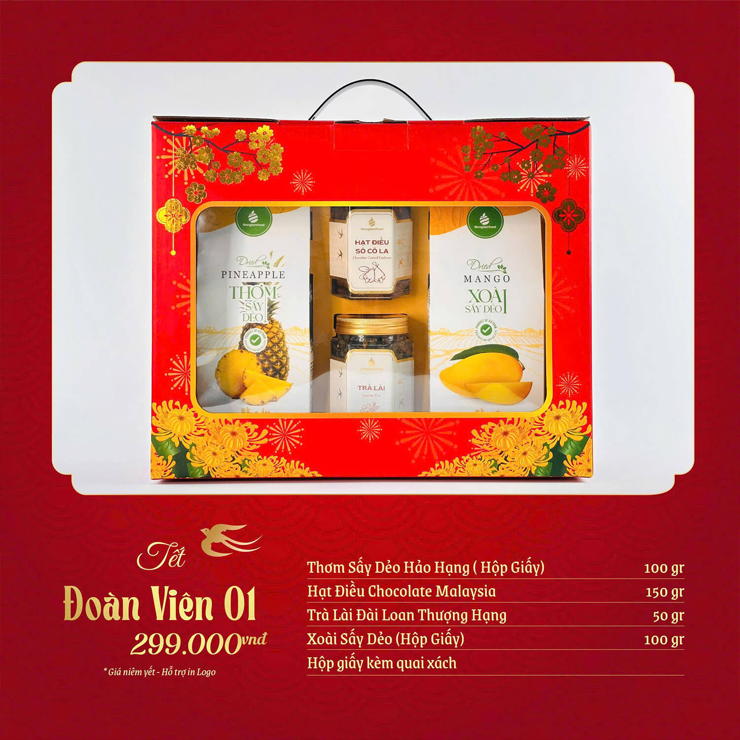 Bộ quà tặng Tết Đoàn Viên SQ08 3 Bộ quà tặng Tết Đoàn Viên cao cấp SQ08 - Quatangviva.com