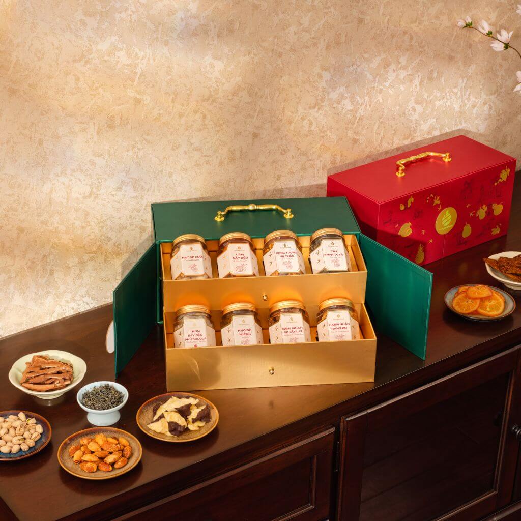 Bộ quà tặng Tết Khởi Sắc SQ13 5 Bộ quà tặng Tết Khởi Sắc SQ13 - Quatangviva.com
