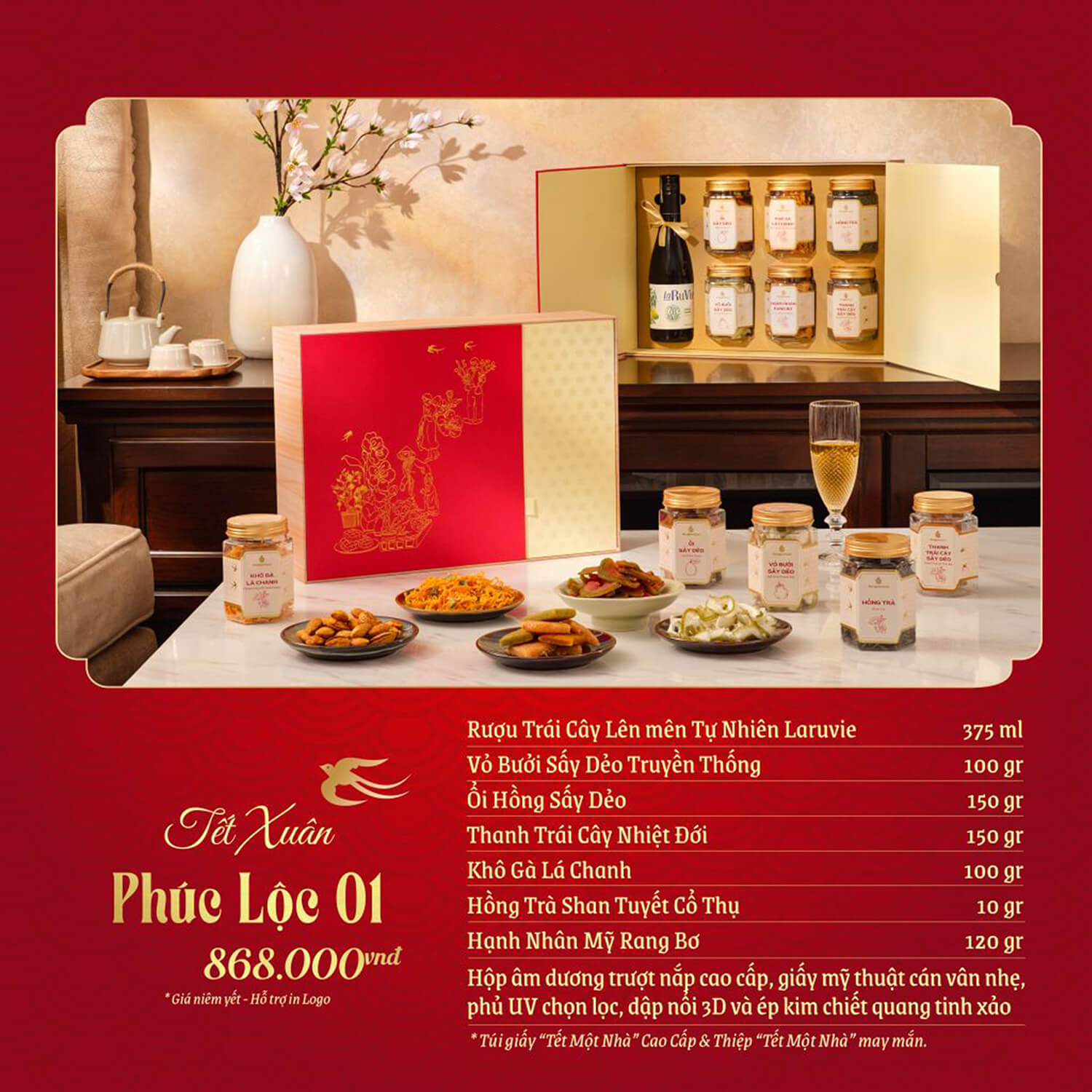 Bộ quà tặng Tết Xuân Phúc Lộc SQ23 4 Bộ quà tặng Tết Xuân Phúc Lộc SQ23 - Quatangviva.com