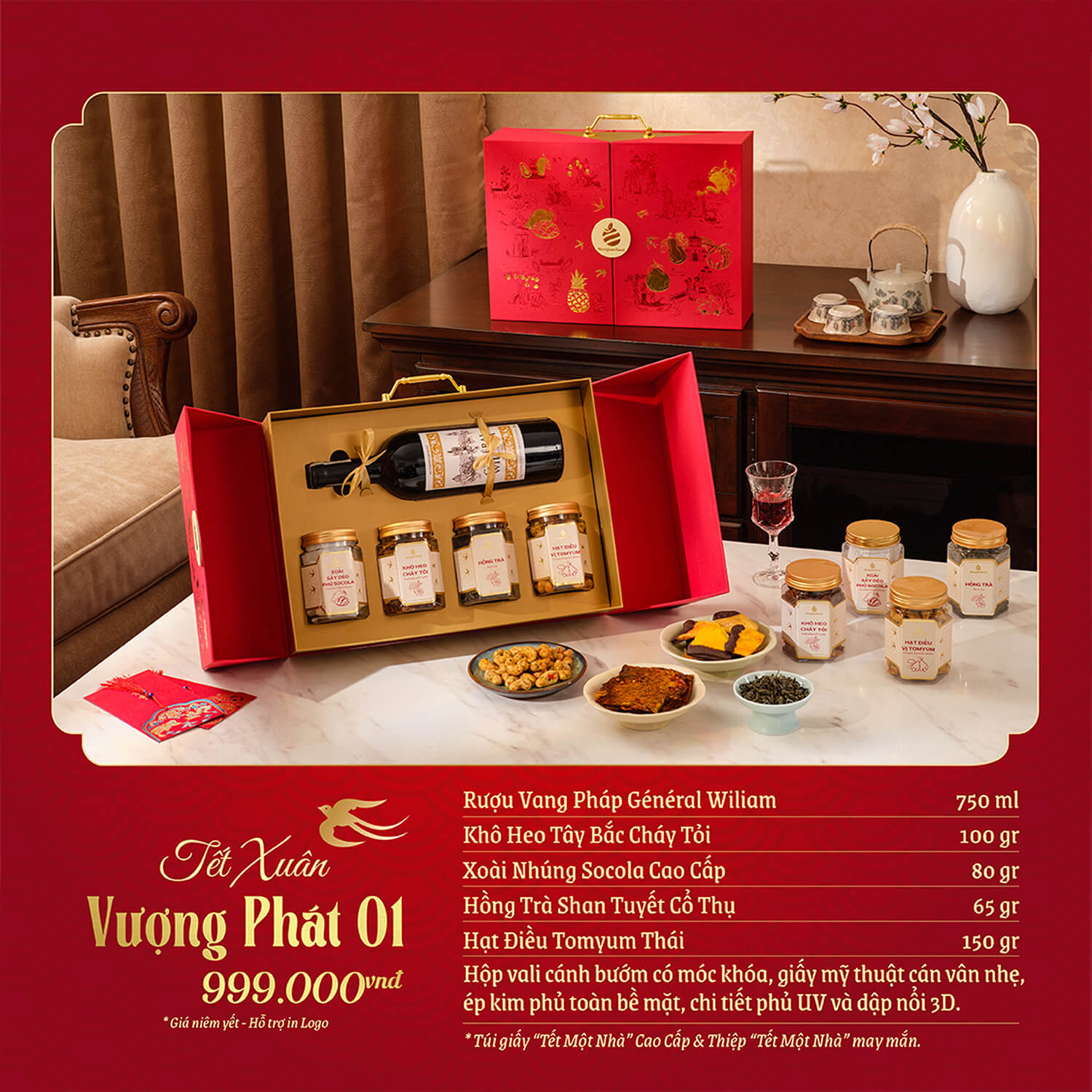 Bộ quà tặng Tết Xuân Vượng Phát SQ30 3 Bộ quà tặng Tết Xuân Vượng Phát SQ30 - Quatangviva.com