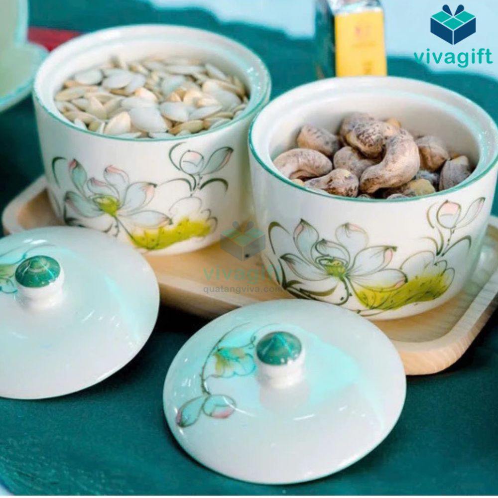 Hũ đựng mứt Tết gốm sứ Bát Tràng KMS-28 11 hu dung mut tet kms 28 02