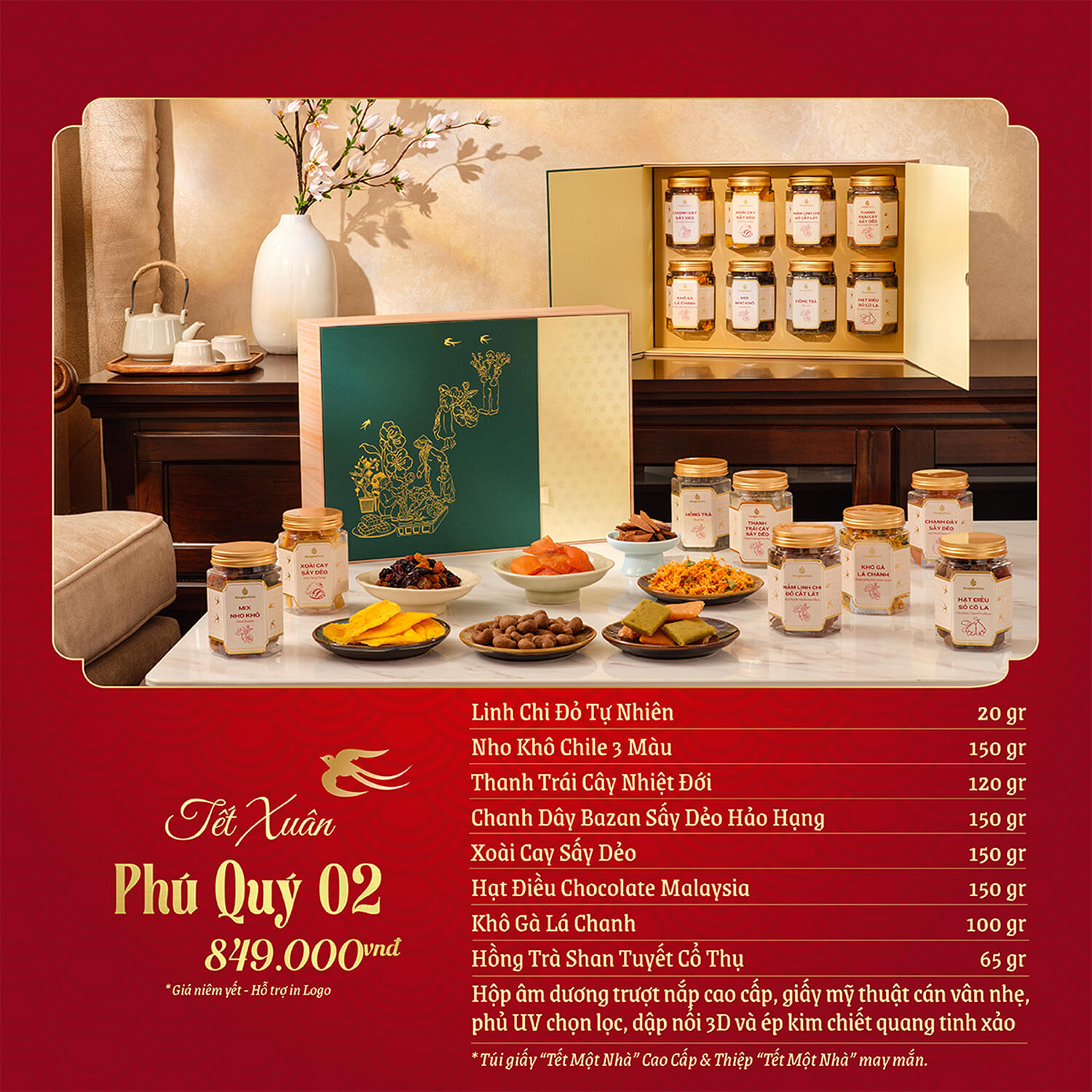 Set quà tặng Tết Phú Quý SQ22 4 Set quà tặng Tết Phú Quý SQ22- Quatangviva.com