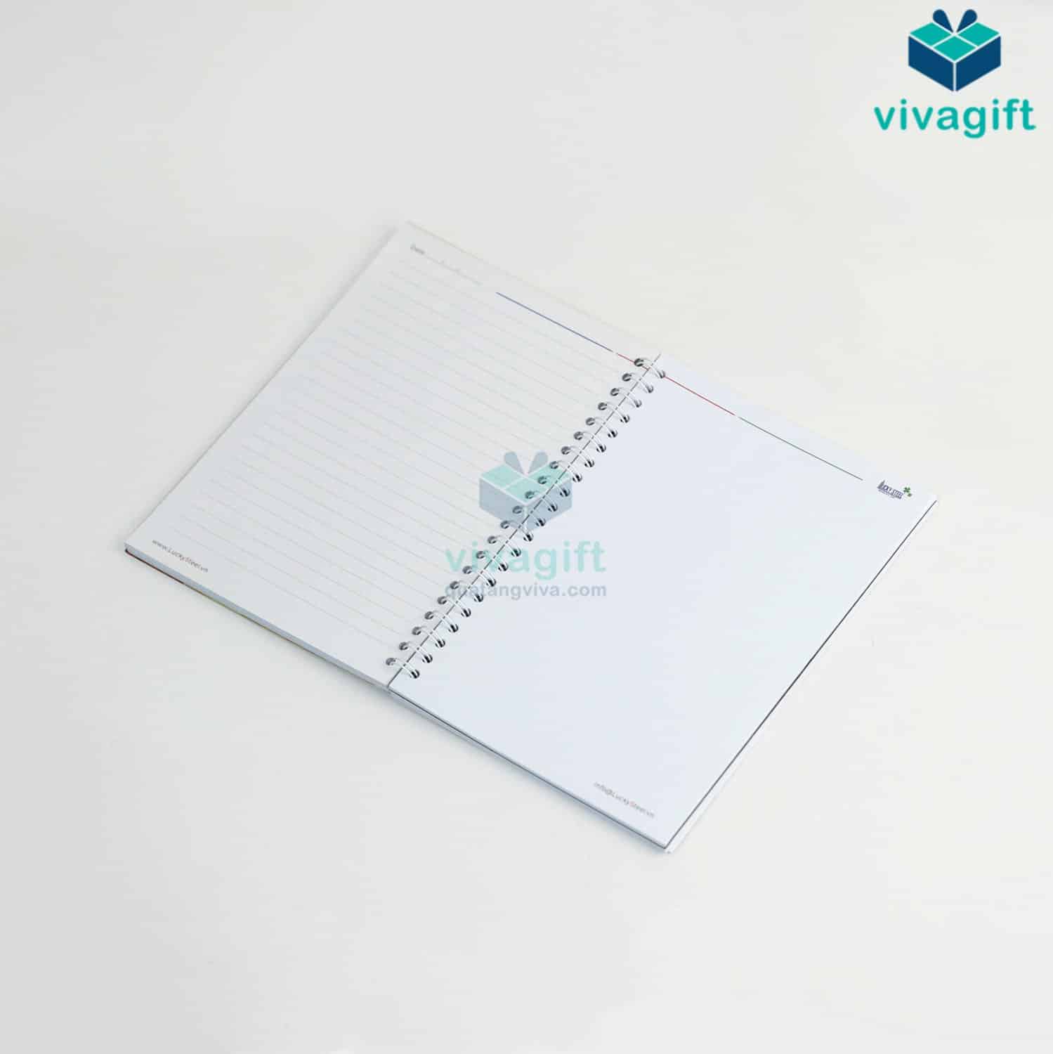 Sổ tay lò xo bìa C300 size A6 SLXC300-3 14 Sổ tay lò xo bìa C300 size A6 SLXC300-3 - Quatangviva.com