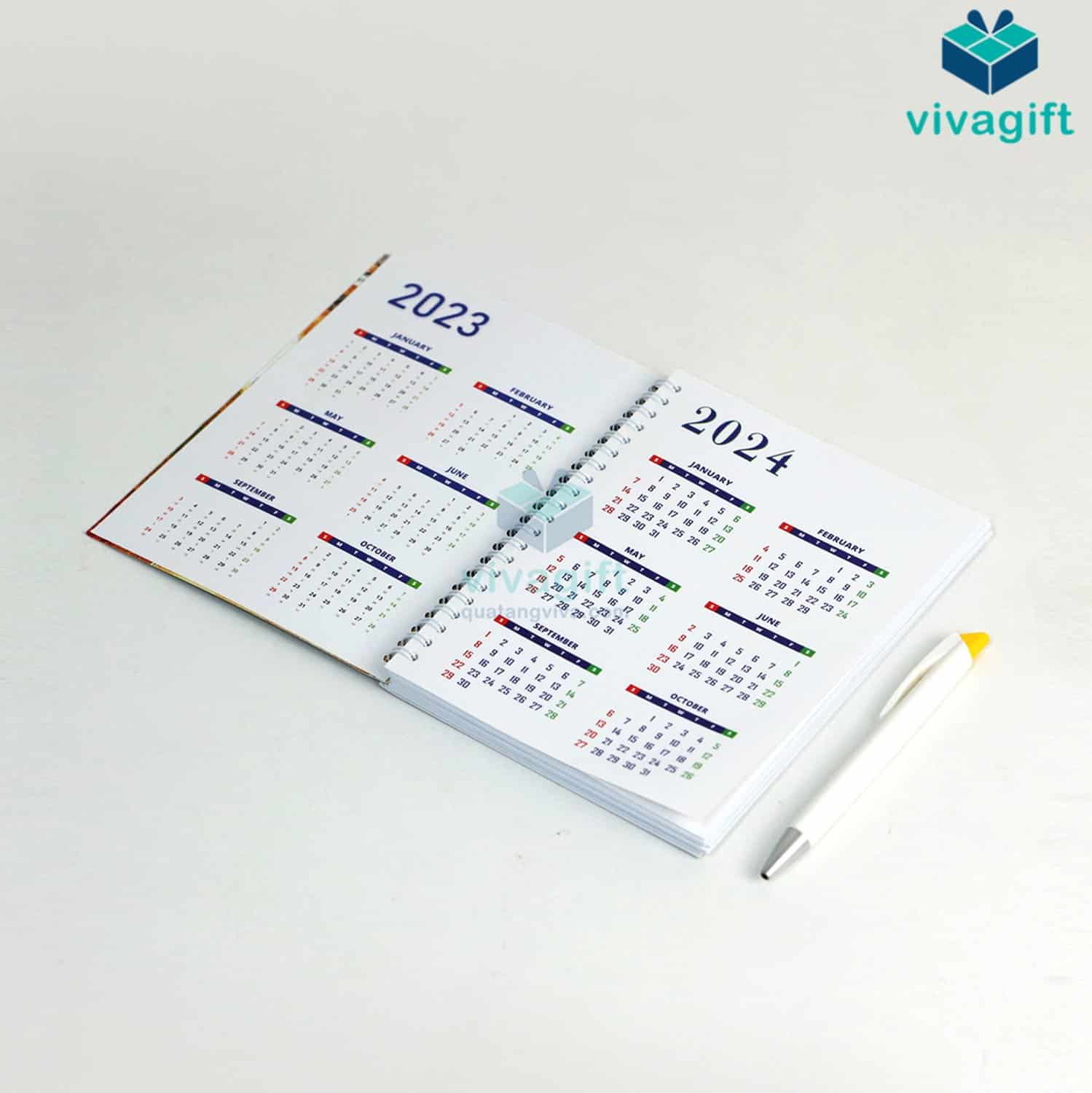 Sổ tay lò xo bìa C300 size A6 SLXC300-3 11 Sổ tay lò xo bìa C300 size A6 SLXC300-3 - Quatangviva.com