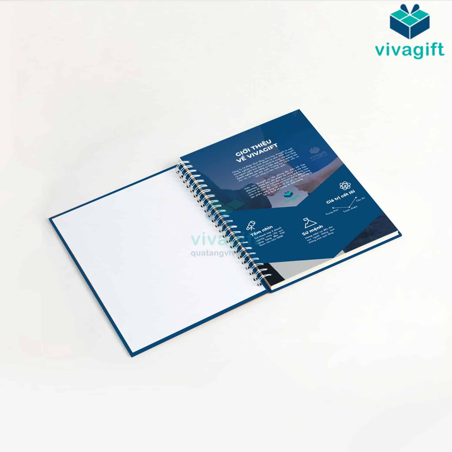 Sổ tay lò xo bìa giấy C bồi carton 9 Sổ tay lò xo bìa giấy C bồi carton - Quatangviva.com
