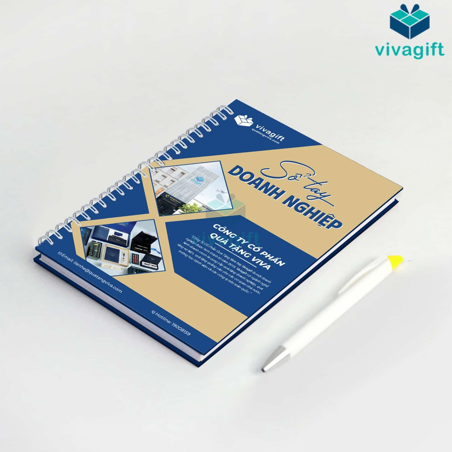 Sổ tay lò xo bìa giấy C bồi carton 7 Sổ tay lò xo bìa giấy C bồi carton - Quatangviva.com