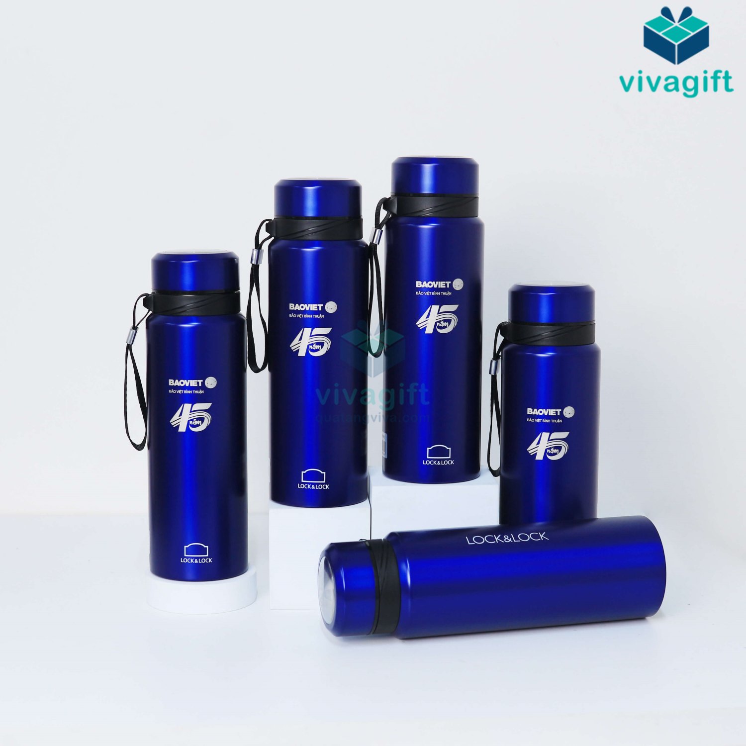 Quà tặng bình nước giữ nhiệt cao cấp nhân ngày kỷ niệm 45 năm thành lập công ty