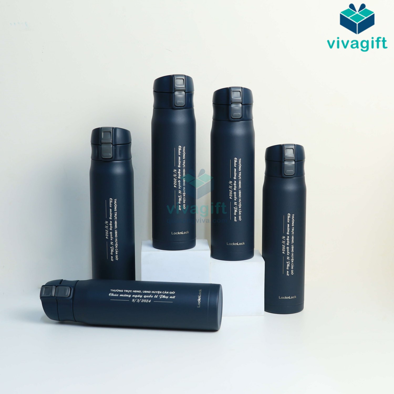 Bình nước giữ nhiệt quà tặng chúc mừng ngày Quốc tế Phụ nữ 8/3