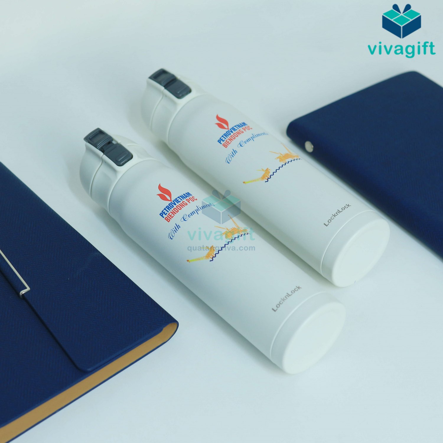 Bình nước LocknLock in logo Petrovietnam