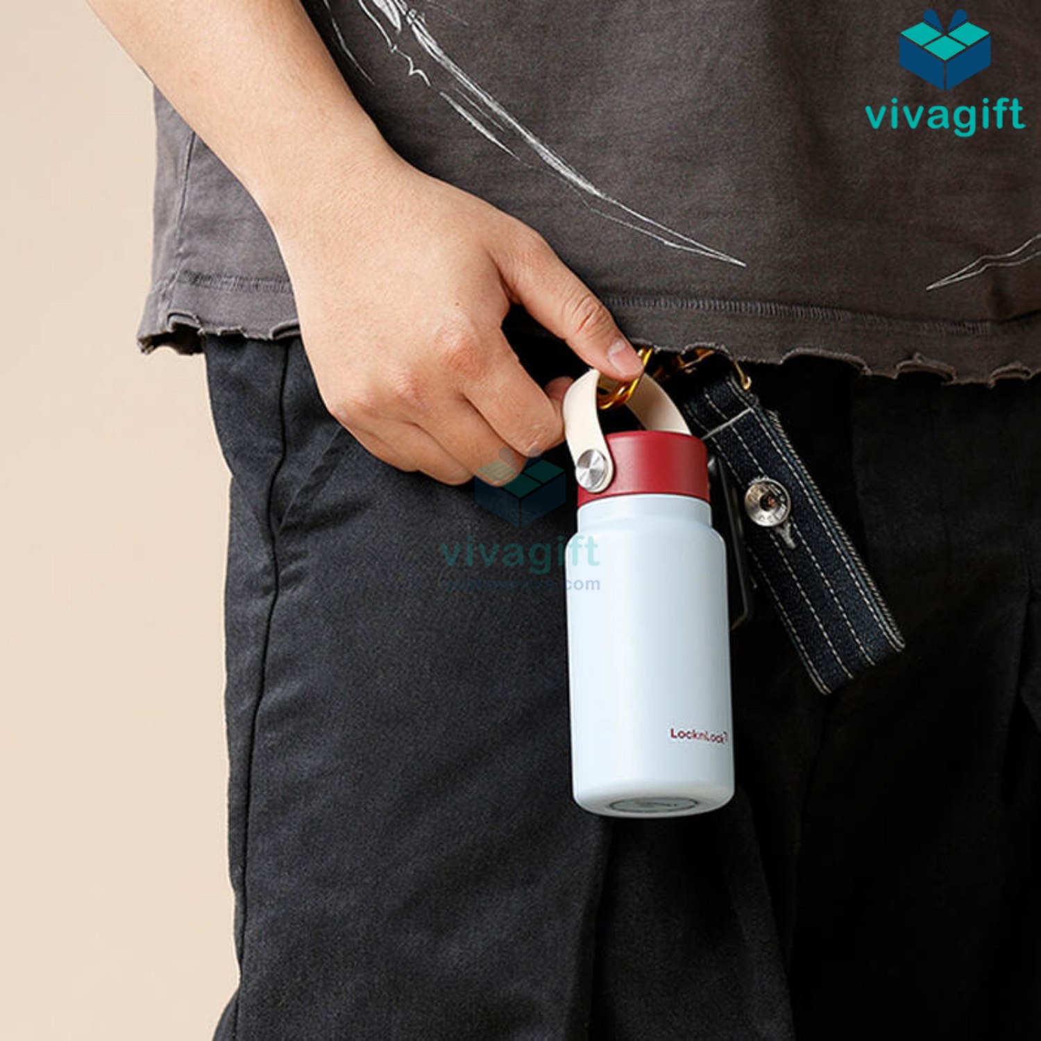Bình giữ nhiệt LocknLock Mini Pocket Tumbler có quai xách LHC4438BLU - Quatangviva.com Bình giữ nhiệt LocknLock Mini Pocket Tumbler có quai xách LHC4438BLU - Quatangviva.com