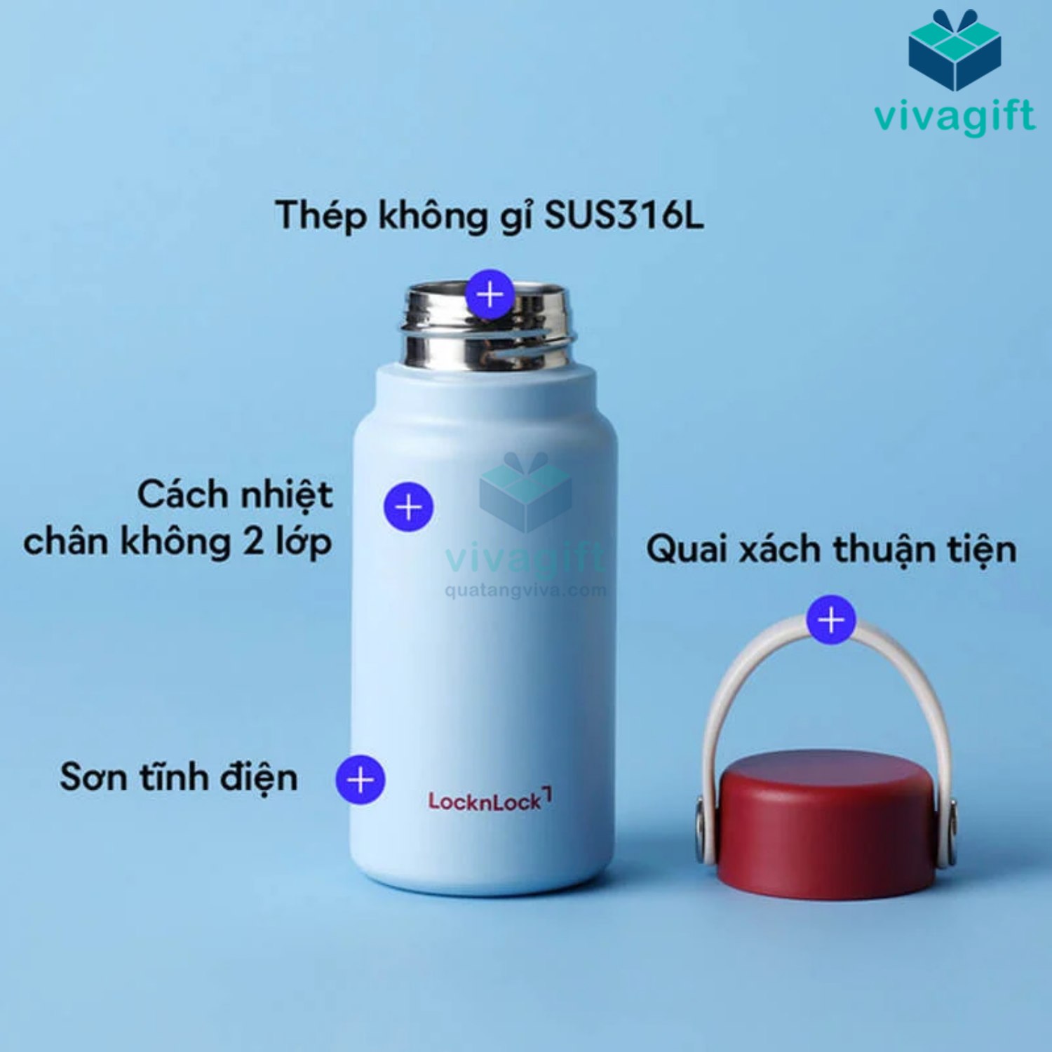 Bình giữ nhiệt LocknLock Mini Pocket Tumbler có quai xách LHC4438BLU 8 Bình giữ nhiệt LocknLock Mini Pocket Tumbler có quai xách LHC4438BLU - Quatangviva.com