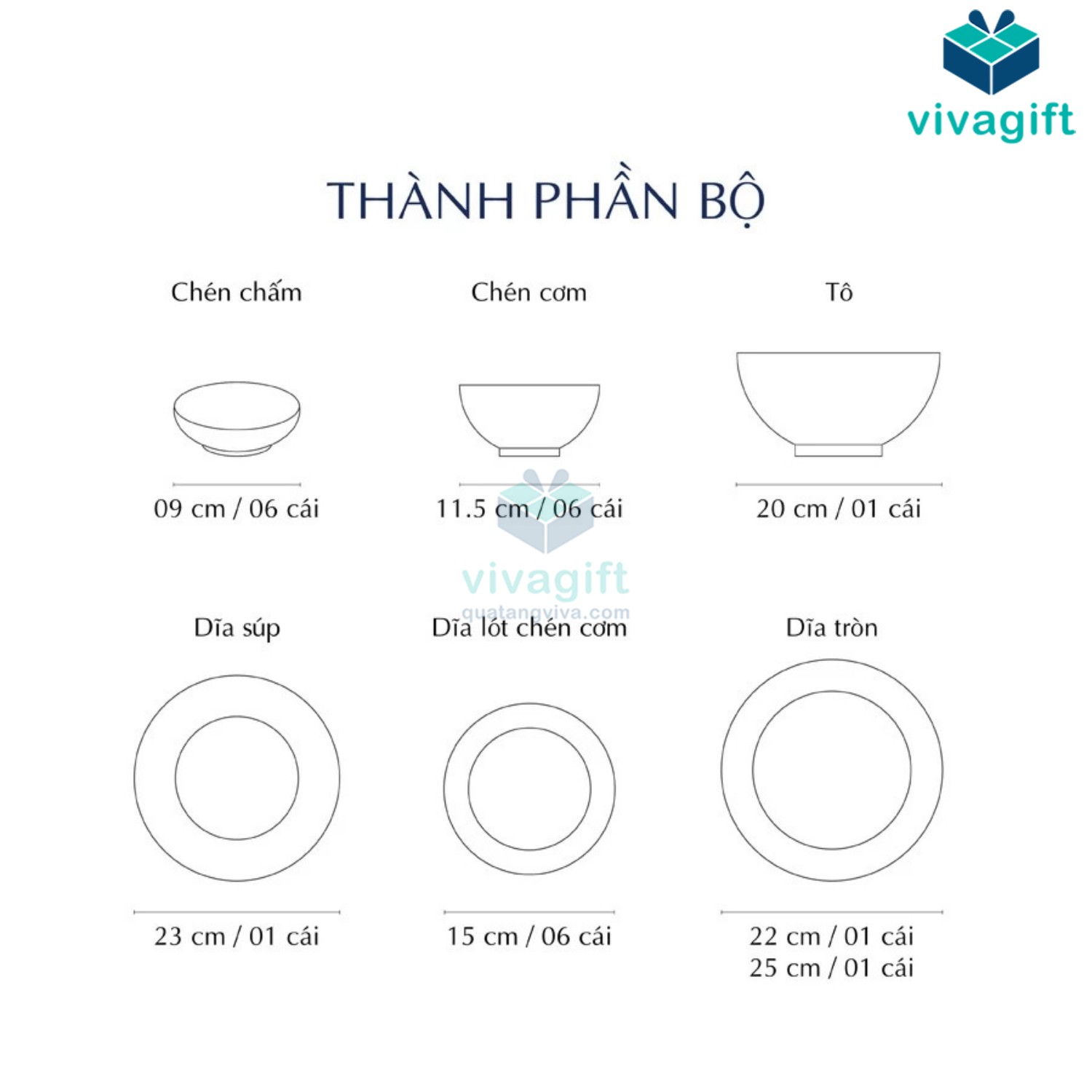 Bộ bàn ăn sứ Minh Long 09 sản phẩm - Jasmine - Chỉ Xanh Lá A001_09009 - Quatangviva.com Bộ bàn ăn sứ Minh Long 09 sản phẩm - Jasmine - Chỉ Xanh Lá A001_09009 - Quatangviva.com