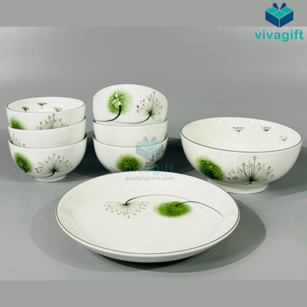 Bộ Đồ Ăn Hoa Bồ Công Anh BAB-106 6 bo do an hoa bo cong anh bab 106 02