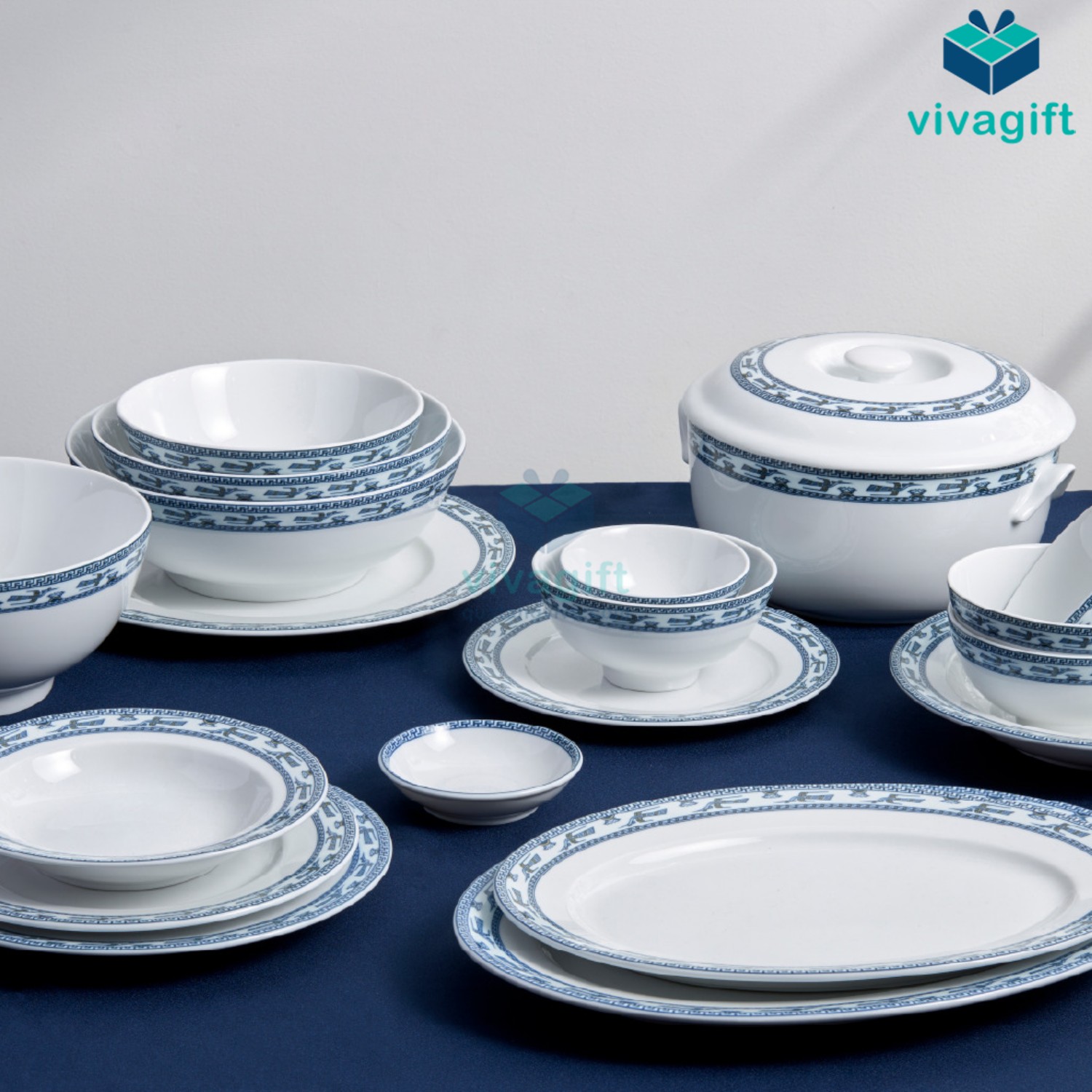 Bộ đồ ăn Minh Long 09 sản phẩm - Jasmine - Chim Lạc A001_09385 6 Bộ đồ ăn Minh Long 09 sản phẩm - Jasmine - Chim Lạc A001_09385 - Quatangviva.com