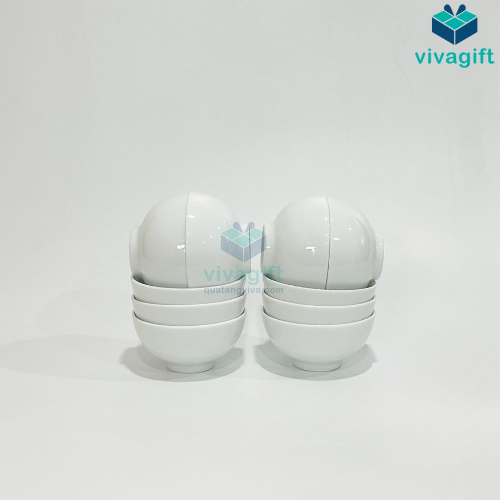 Bộ Đồ Ăn Trắng Bát Tràng BAB-107 6 bo do an trang bat trang bab 107 01