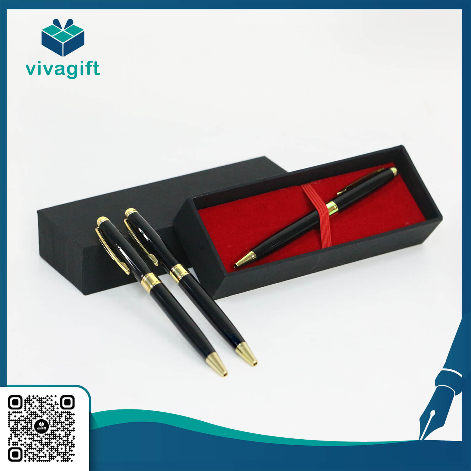 Bút bi xoay kim loại V060 - Quatangviva.com Bút bi xoay kim loại V060 - Quatangviva.com
