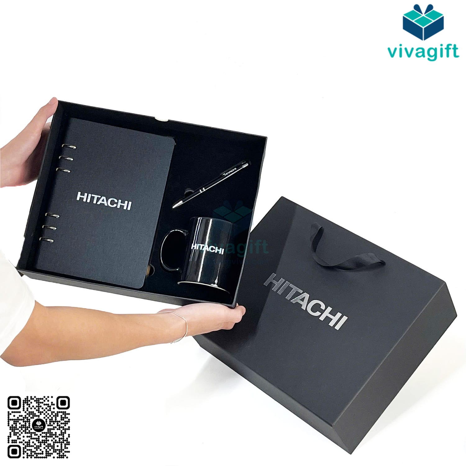Set quà tặng ly sứ, sổ tay và bút ký GS226 - Quatangviva.com Set quà tặng ly sứ, sổ tay và bút ký GS226 - Quatangviva.com