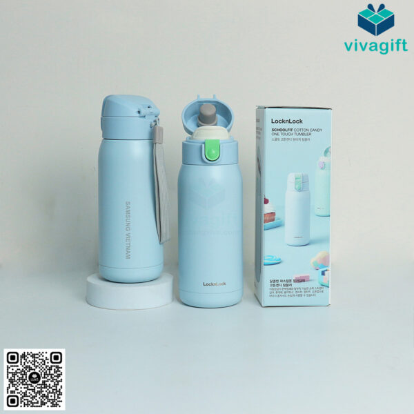 Bình Giữ Nhiệt Lock&Lock Có Dây Treo 370ml LHC3233 Chubby Tumbler - Hình ảnh 4