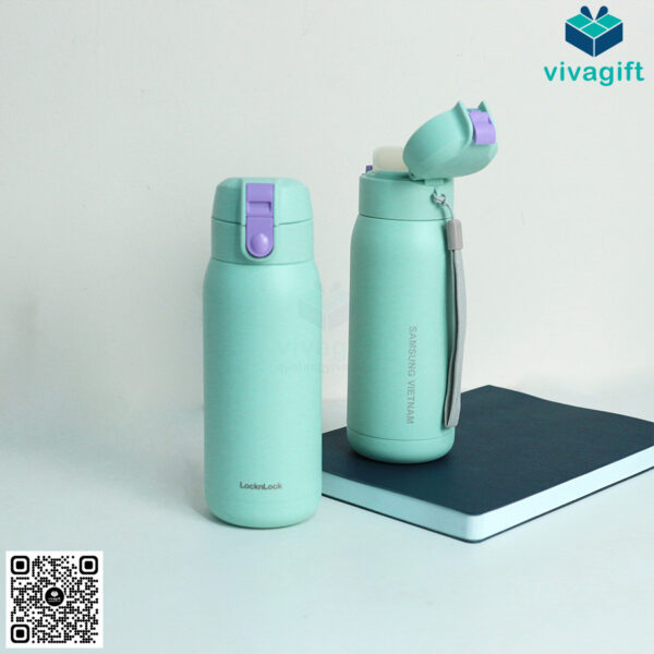 Bình Giữ Nhiệt Lock&Lock Có Dây Treo 370ml LHC3233 Chubby Tumbler - Hình ảnh 6
