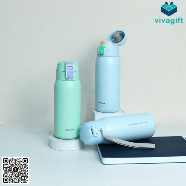 Bình Giữ Nhiệt Lock&Lock Có Dây Treo 370ml LHC3233 Chubby Tumbler - Hình ảnh 13