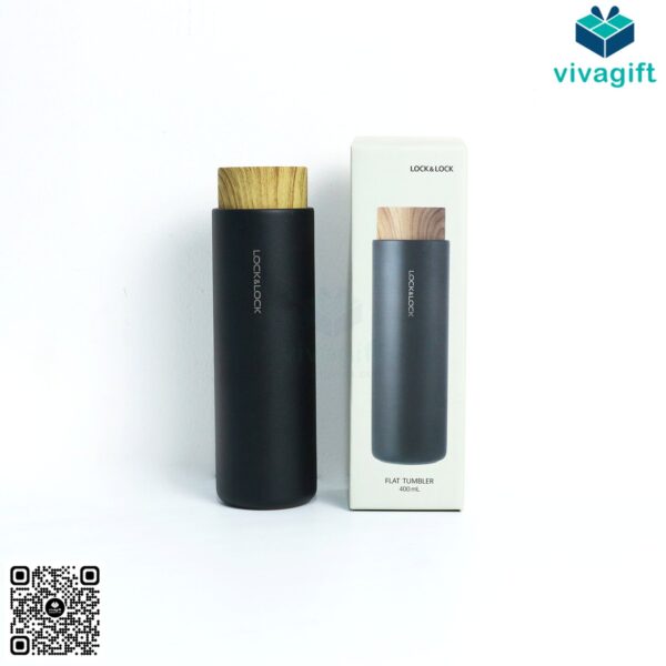 Bình Giữ Nhiệt Lock&Lock Nắp Gỗ Flat 400ml LHC4227 - Hình ảnh 6