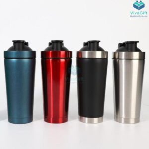 Bình lắc Shaker tập Gym 750ml inox 304 cao cấp Q250 khắc tên làm quà tặng