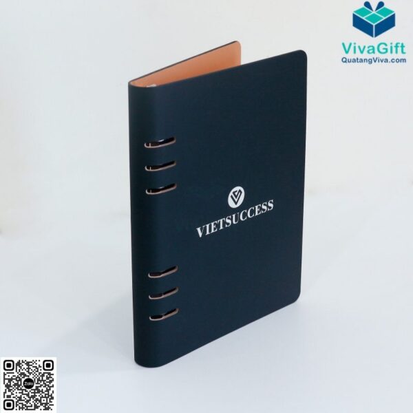 Sổ Tay Bìa Còng B014 Da PU Khắc Logo Theo Yêu Cầu 12