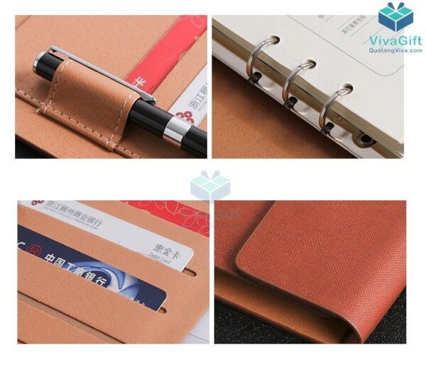 Sổ tay bìa còng B015 làm quà tặng