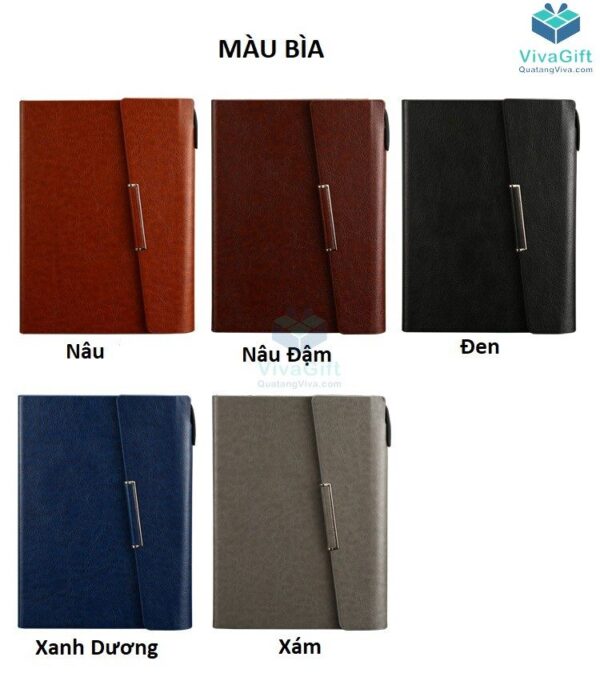 Sổ tay bìa còng B015 in logo theo yêu cầu