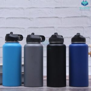 Bình Giữ Nhiệt Có Quai Xách 500ml Q192 khắc tên làm quà tặng