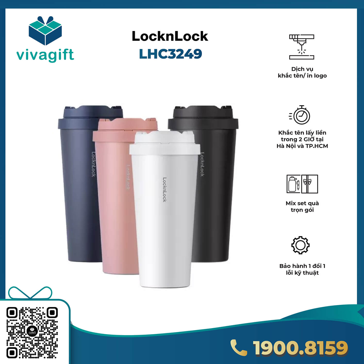 Ly Giữ Nhiệt Lock&Lock Energetic One -Touch Tumbler LHC3249 8