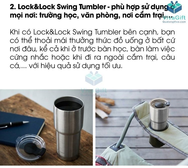 Ly Giữ Nhiệt Lock&Lock Swing Tumbler khắc tên