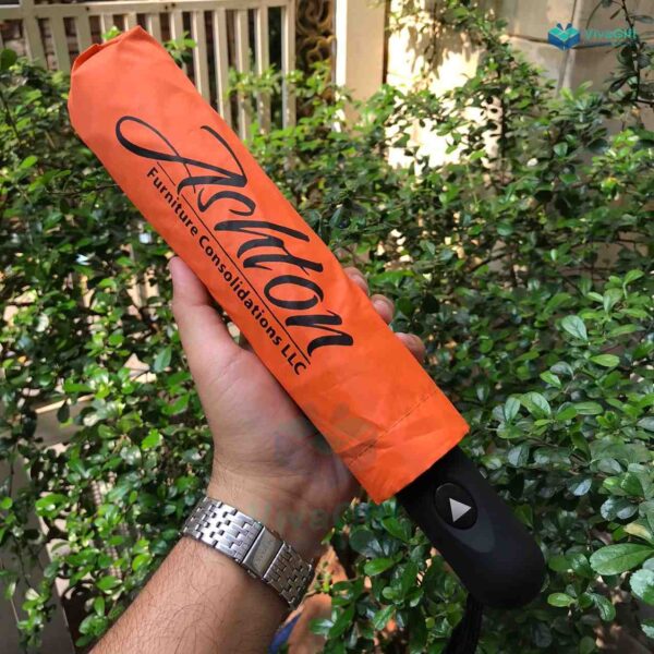 Ô Dù Cầm Tay Gấp 3 Tự Động 1 Chiều R=55cm 8 Kèo D011 - Hình ảnh 8