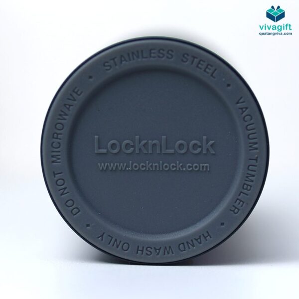 Bình Giữ Nhiệt Lock&Lock 540ml Bucket Tumbler With Straw LHC4268 Có Ống Hút In Logo
