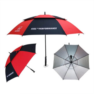 Ô Dù Cán Thẳng Poly 2 Tầng Cán Nhựa Bán Kính 75cm D015 - Quà tặng Viva
