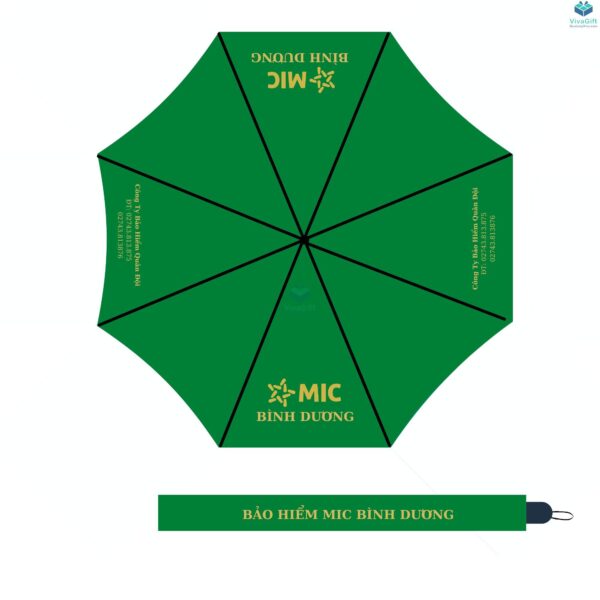 ô dù cầm tay cán dài bán kính 70cm d034