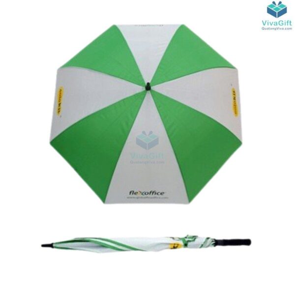 dù cầm tay cán thẳng bán kính 70cm in logo D035