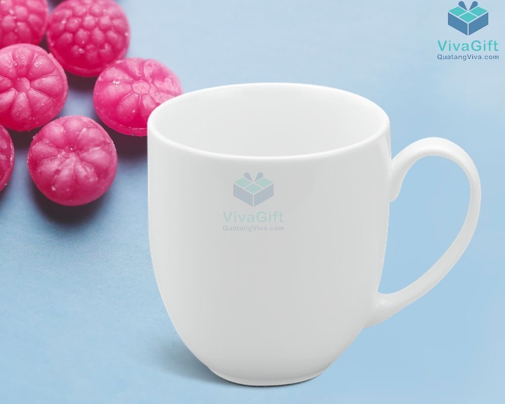 Ly sứ Minh Long 0.4 L - Camellia - Trắng 3